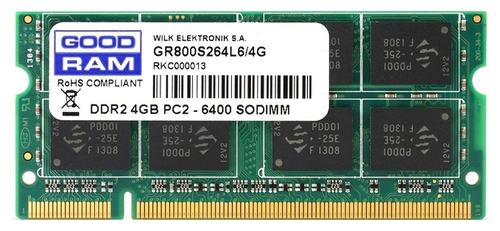 Goodram SO-DIMM 4GB DDR2 800Mhz memory module 1 x 4 GB 200-pin SO-DIMM