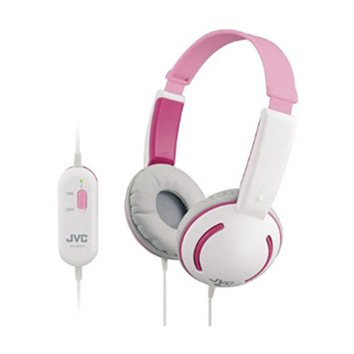 JVC HA-KD10-P headphones/headset Wired Head-band Pink, White