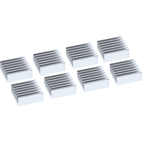 InLine IC chip Sink self adhesive cooling fins, 8 pcs.