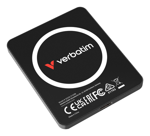 Verbatim SnapBack Ultra Slim SSD 512GB USB Type-C USB 3.2 Gen 2×2 Black