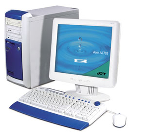 Acer desktop computer Intel® Pentium® 4 0.125 GB DDR-SDRAM 20 GB Mini Tower PC