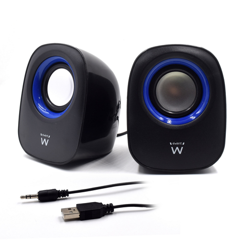 Ewent EW3501 loudspeaker 2-way Black Wired 5 W