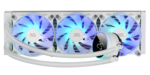 Mars Gaming ML-LCD360W Processor Liquid cooling kit 12 cm White 1 pc(s)