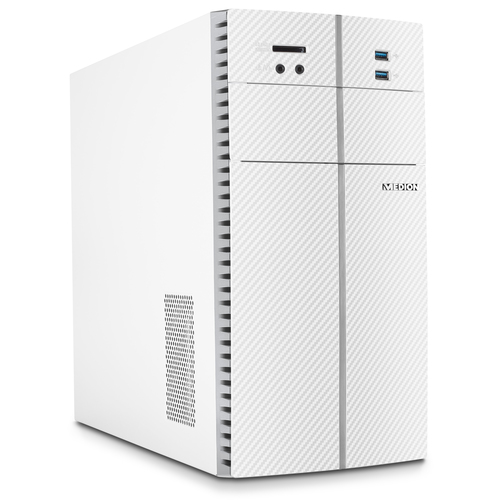 MEDION AKOYA E32007 AMD Ryzen™ 5 3400G 8 GB DDR4-SDRAM 1.25 TB HDD+SSD Windows 10 Home Micro Tower PC White