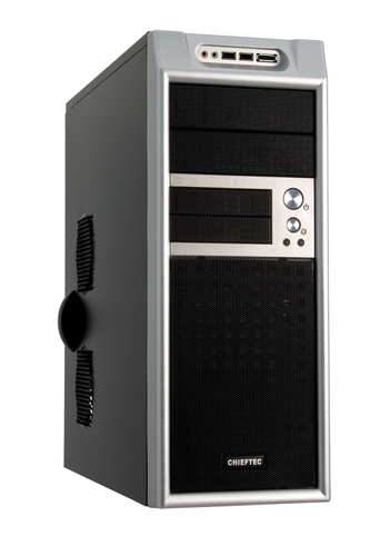 Chieftec CG-01B-SL computer case Midi Tower Black, Silver 350 W