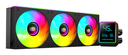 Mars Gaming ML-LCDPRO360 Processor All-in-one liquid cooler 12 cm Black 1 pc(s)
