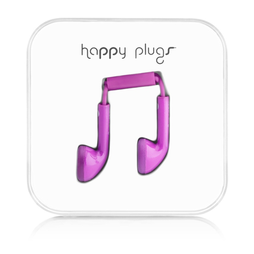 Happy Plugs Earbud Headset Wired In-ear Purple