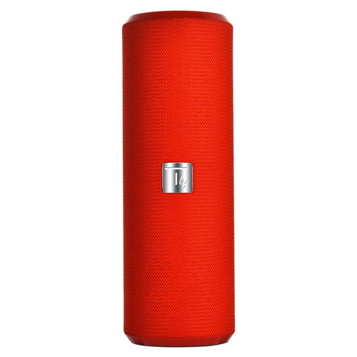 Techly Portable Bluetooth Tube Speaker with FM Radio MicroSD Reader USB 10W Red