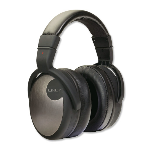 Lindy 20378 headphones/headset Wired Head-band Music Black, Grey