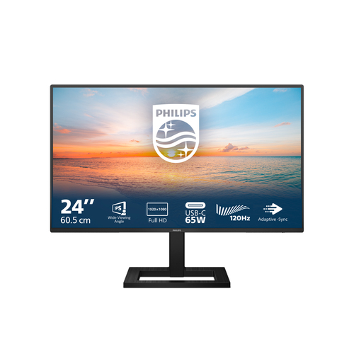 Philips 1000 series 24E1N1300AE/23 computer monitor 60.5 cm (23.8″) 1920 x 1080 pixels Full HD LCD Black