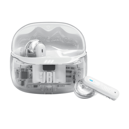 JBL Tune Beam 2 Ghost Edition Headset Wireless In-ear Music/Everyday Bluetooth White