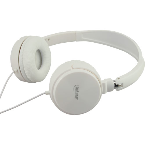InLine 55351W headphones/headset Wired Head-band Calls/Music White