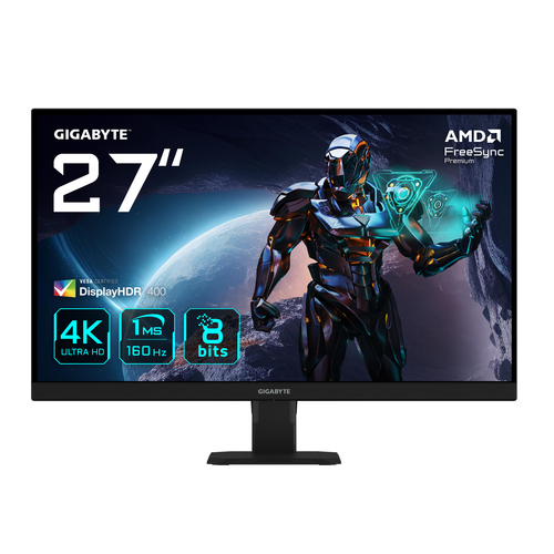GIGABYTE GS27U 27″ UHD Gaming Monitor – 3840 x 2160, 160Hz, 1ms, 350 cd/m², Display HDR400, HDMI 2.1, Displayport 1.4