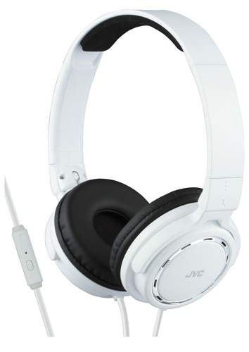JVC HA-SR525-W-E Premium sound lightweight headphones with remote & mic