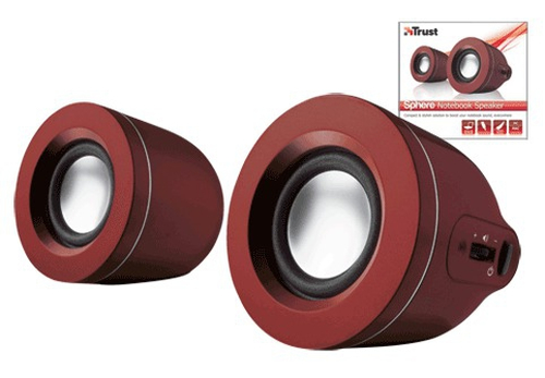 Trust Sphere Notebook Speaker Red Wired