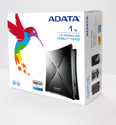 ADATA NH03 Portable USB 3.0 1TB external hard drive 3.5″ USB Type-B 3.2 Gen 1 (3.1 Gen 1) Black