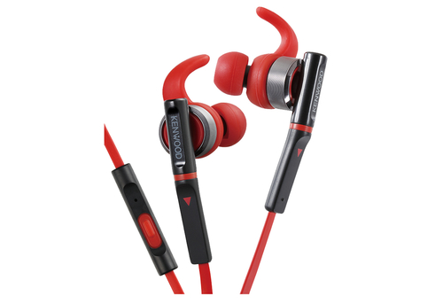 Kenwood KHS-R800-R headphones/headset Wired In-ear Grey, Red