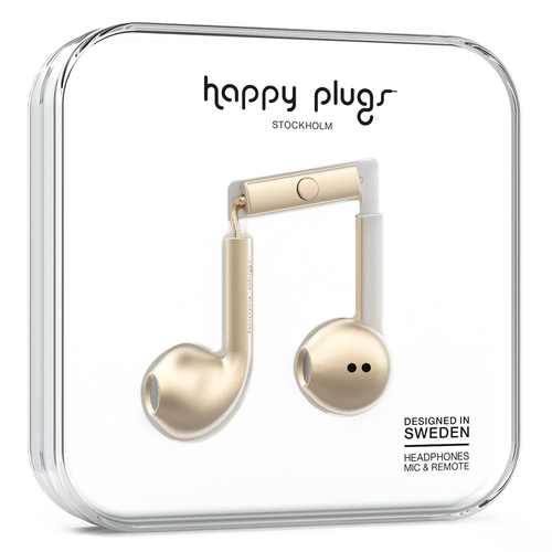 Happy Plugs Earbud Plus Headset Wired In-ear Calls/Music Champagne