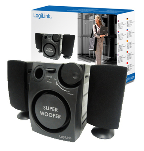 LogiLink 2.1 Speaker System speaker set 9 W Black 2.1 channels