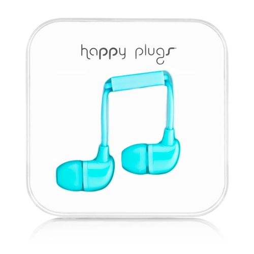 Happy Plugs In-Ear Headset Wired Calls/Music Turquoise