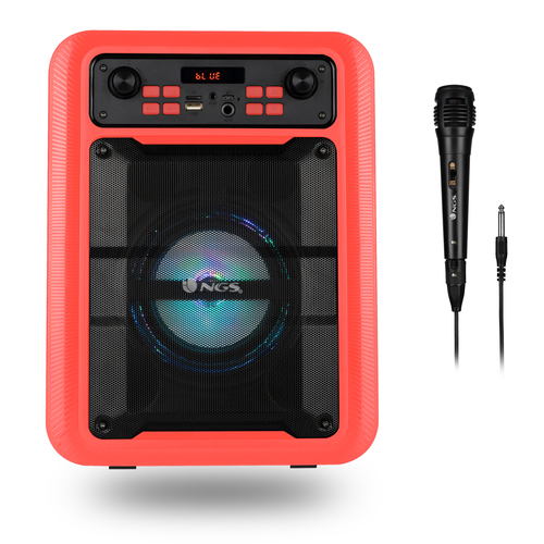 NGS Roller Lingo Stereo portable speaker Red 9 W