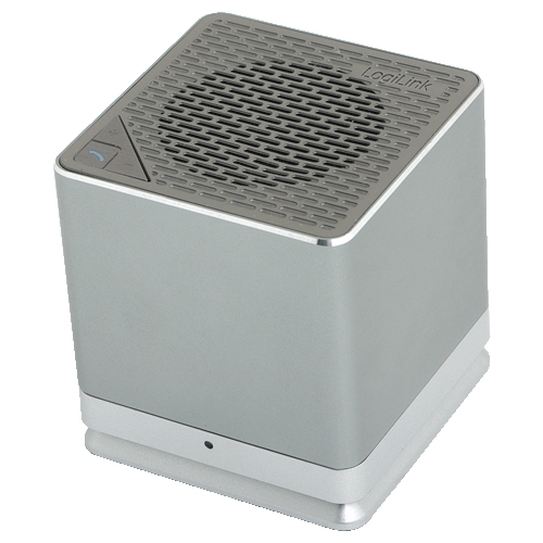 LogiLink Cube Mono portable speaker Silver 3 W